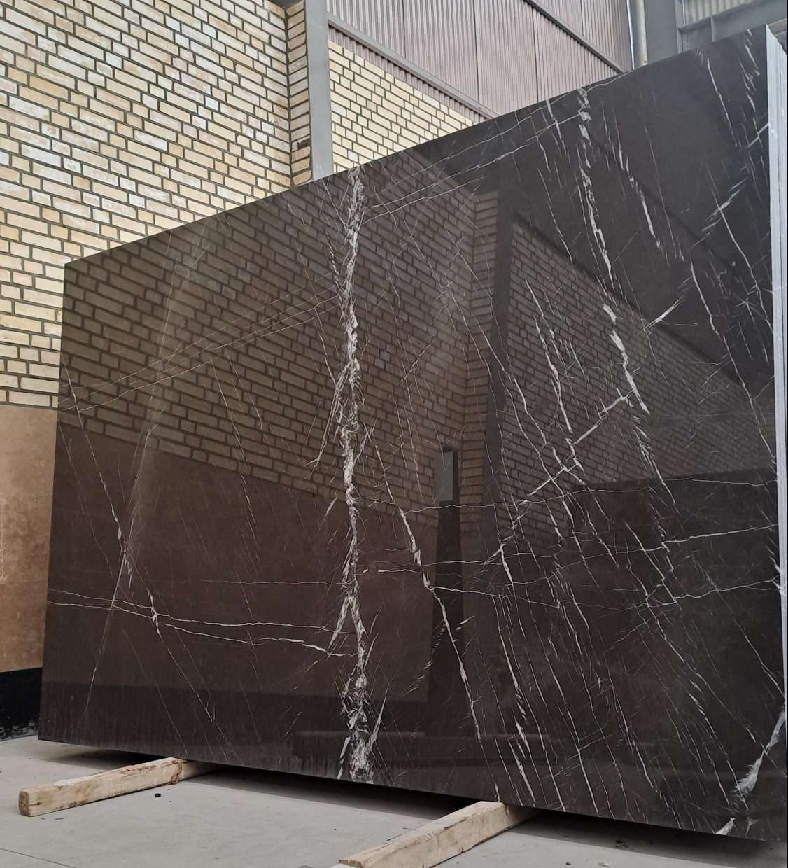 slab black pars marble
